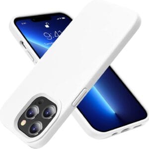 מגן גומי Velox iPhone 13 Pro Max – לבן